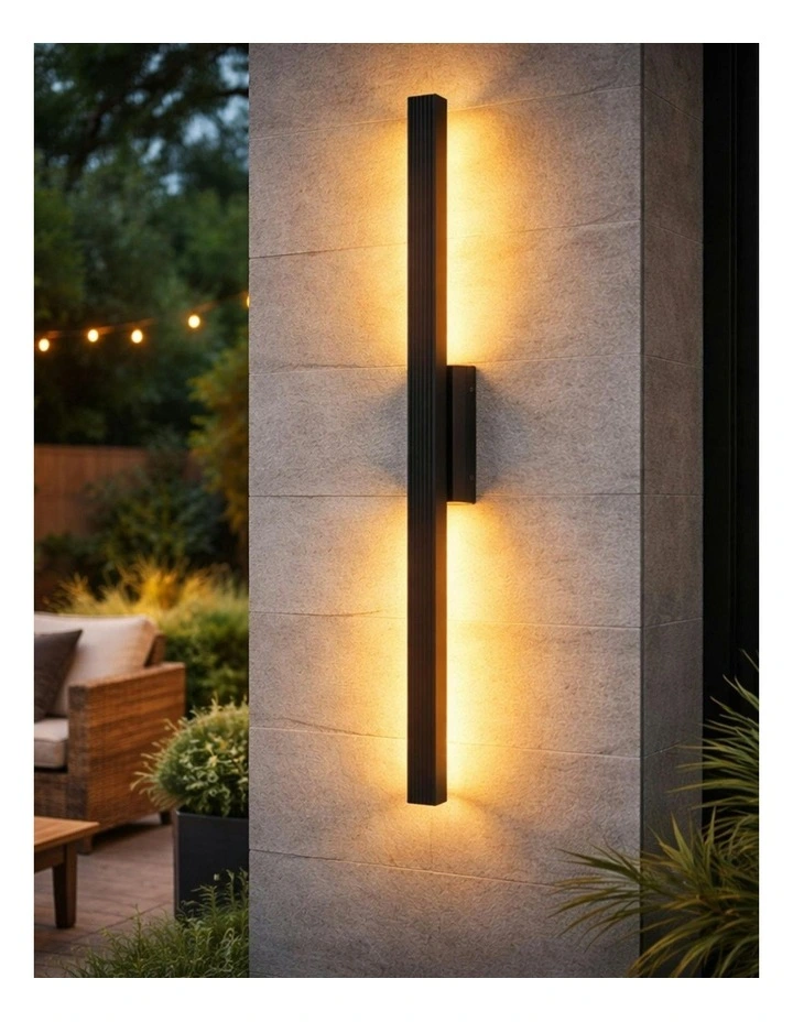 Nadia LED Outdoor Wall Light Black image 5