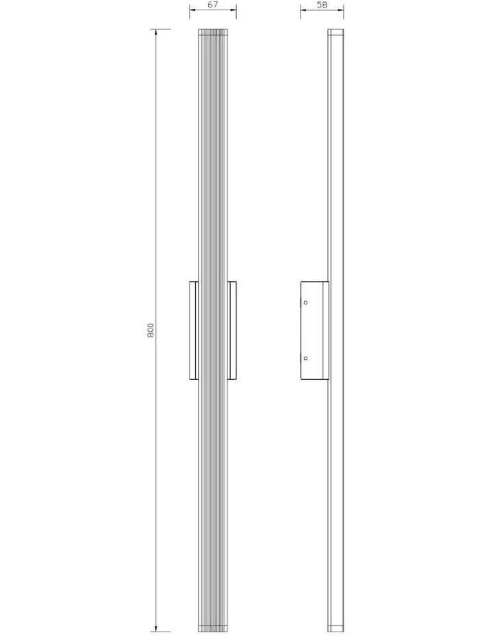 Nadia LED Outdoor Wall Light Black image 7