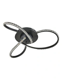 Irie Dimmable 3 Lights LED Ceiling Light -Black