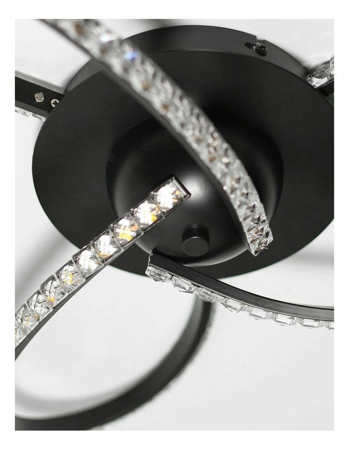 Irie Dimmable 3 Lights LED Ceiling Light -Black image 4