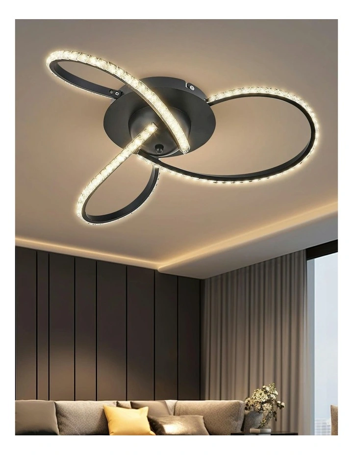 Irie Dimmable 3 Lights LED Ceiling Light -Black image 6