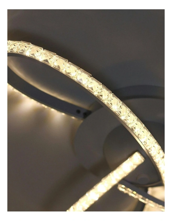 Irie Dimmable 3 Lights LED Ceiling Light -Black image 7