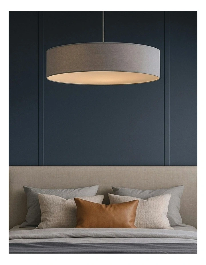 Mara Drum Pendant Light Grey image 2