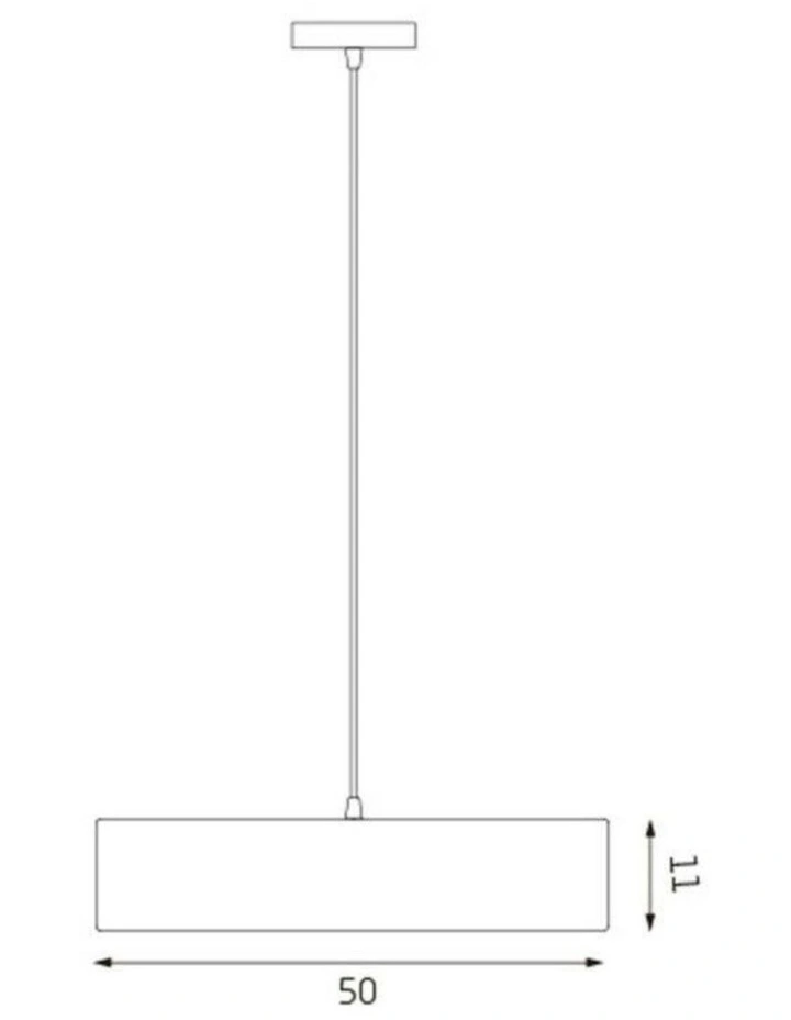 Mara Drum Pendant Light Grey image 3