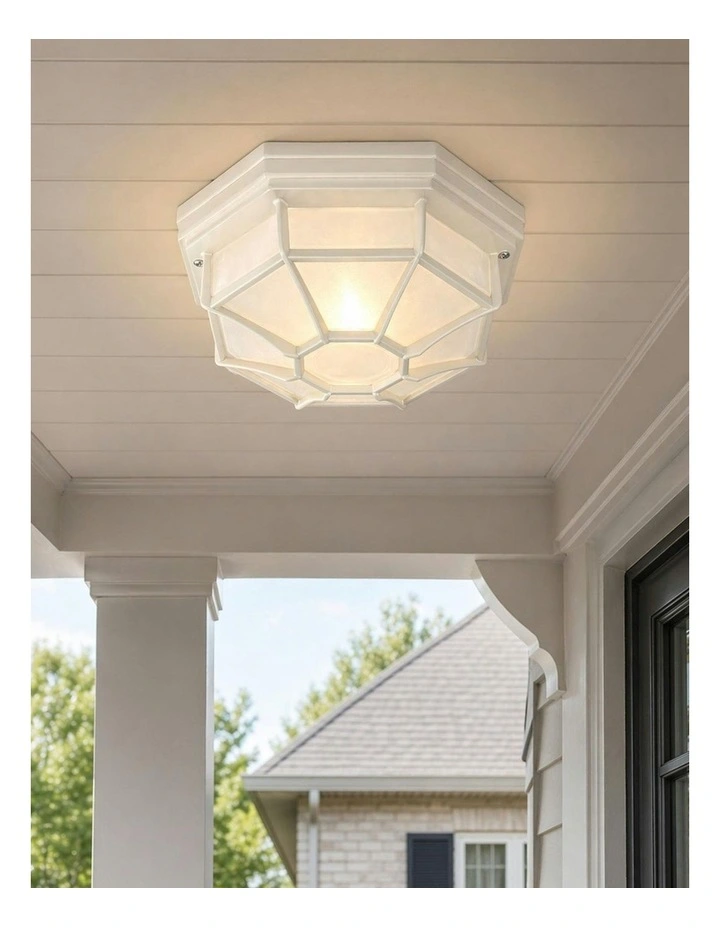 Alaya Outdoor Mounted Ceiling Light Beige image 3