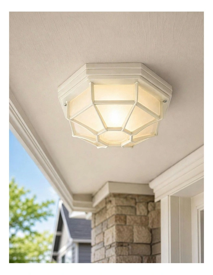 Alaya Outdoor Mounted Ceiling Light Beige image 4