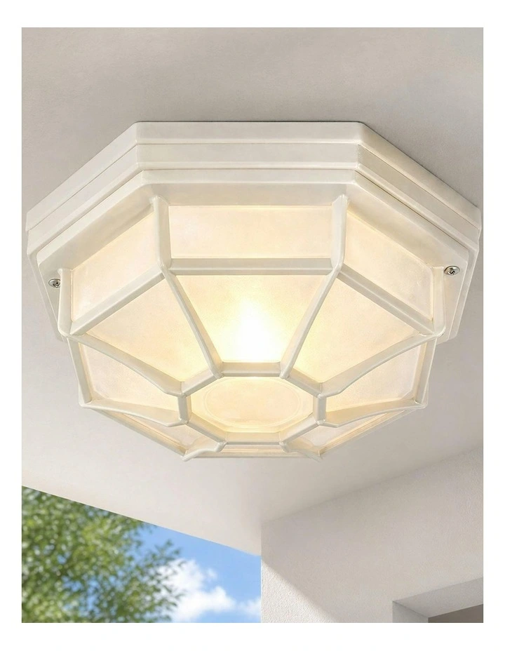Alaya Outdoor Mounted Ceiling Light Beige image 5