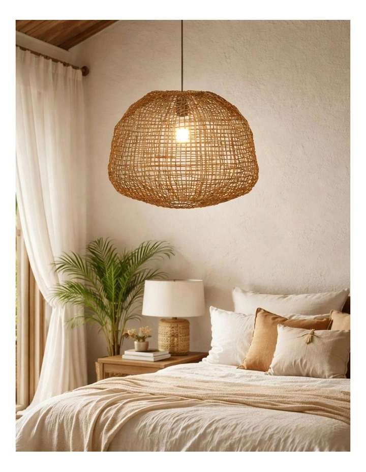 Nerina Rattan Pendant Light Large image 4