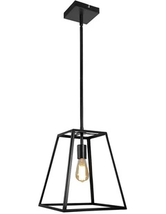 Southport.30 Single Urban Retro 30cm Pendant Light Black