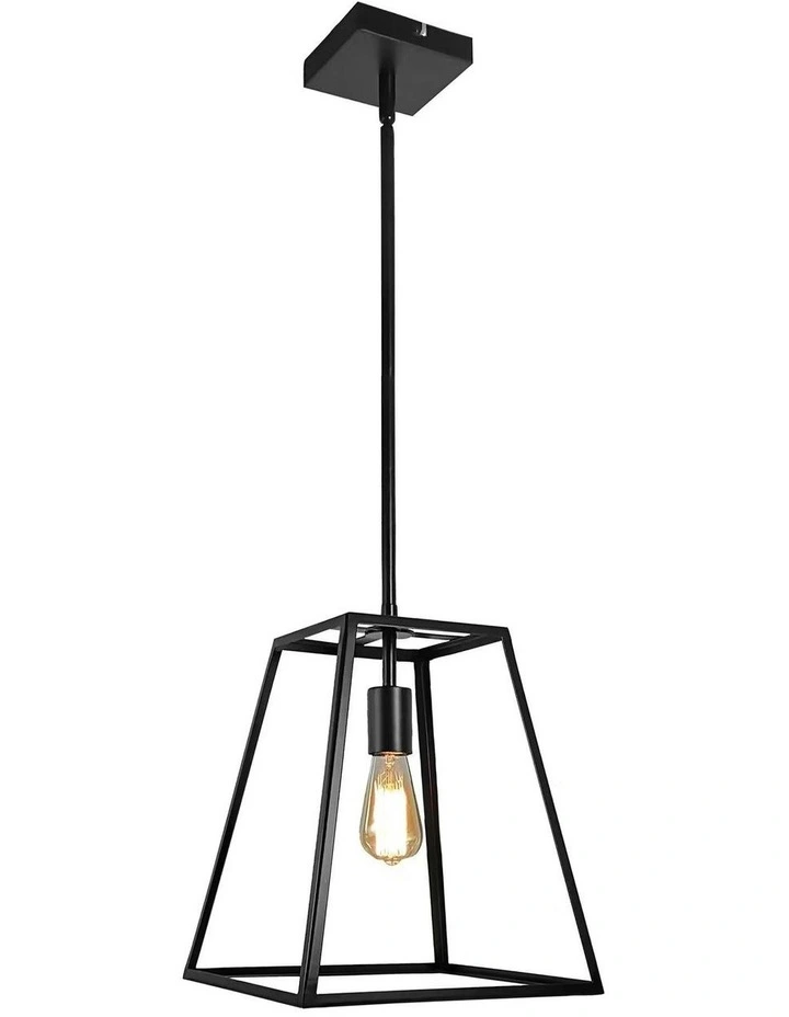 Southport.30 Single Urban Retro 30cm Pendant Light Black image 1