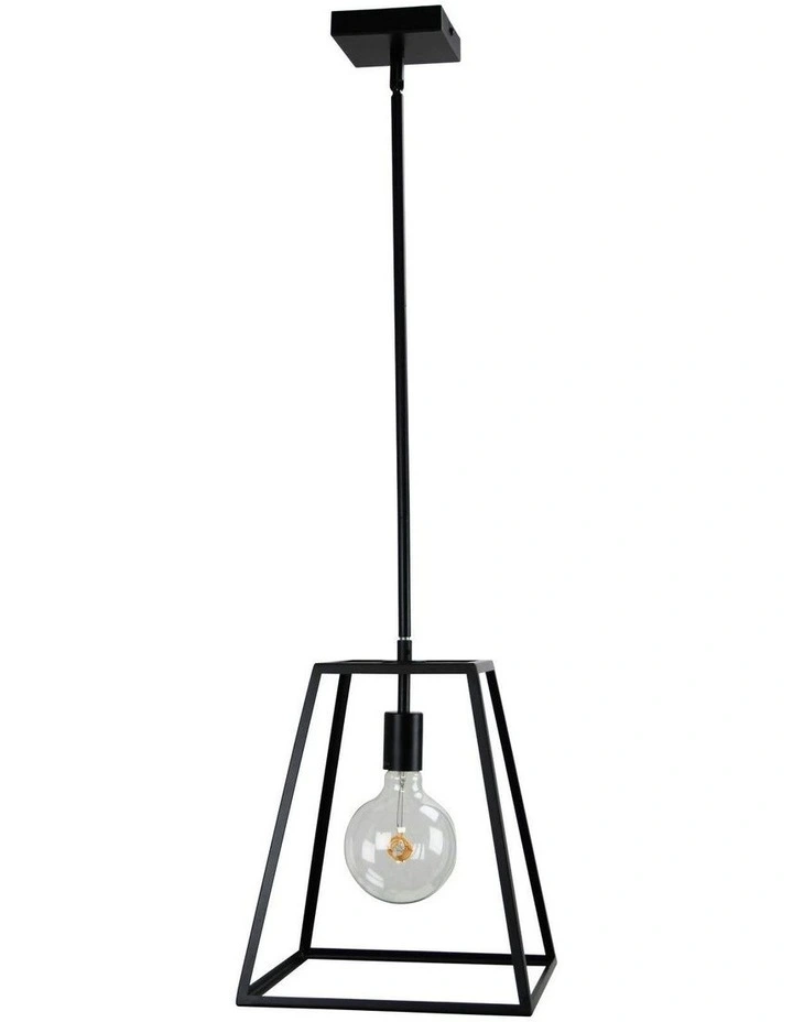 Southport.30 Single Urban Retro 30cm Pendant Light Black image 2