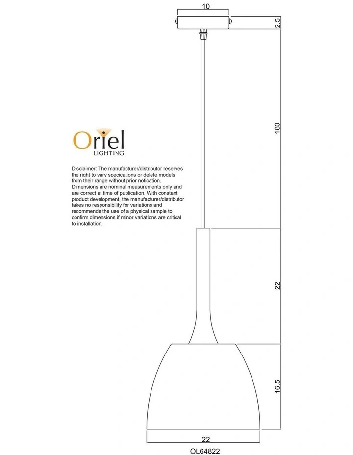 Malt 22cm Scandustrial Designed Pendant White image 2