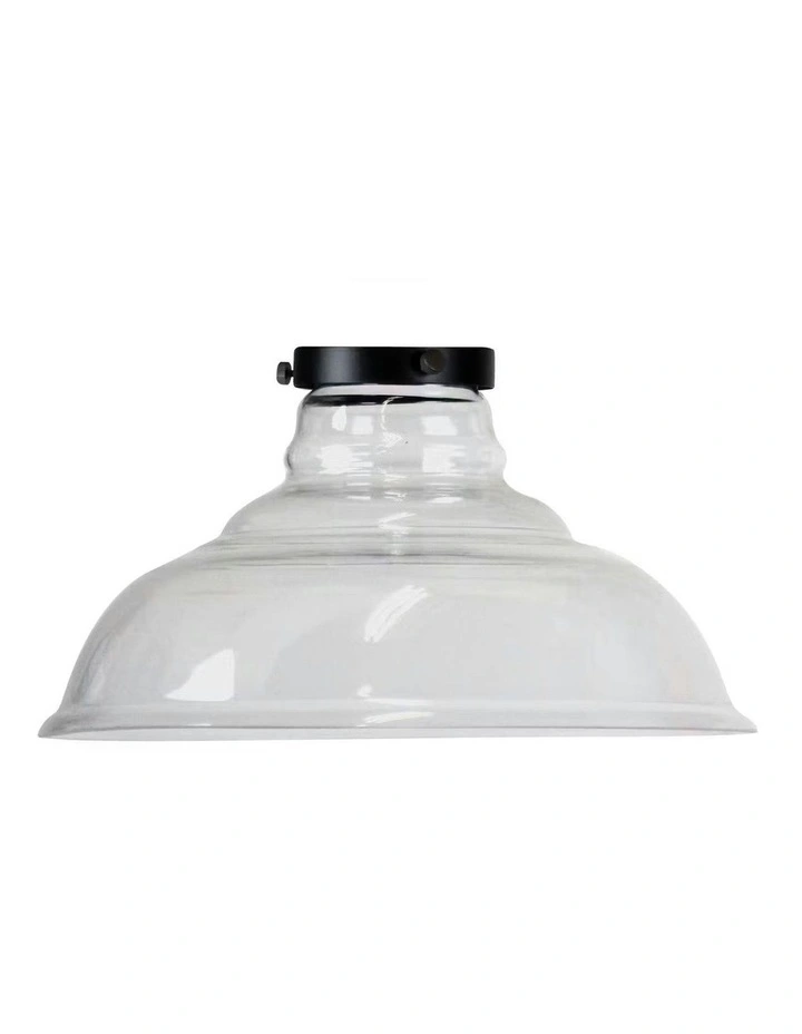 Toledo Classic 35cm Glass Shade and Gallery Clear image 1
