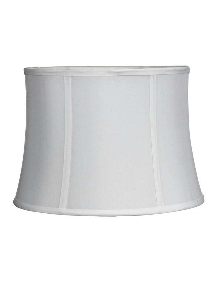 35cm Lamp Shade Off-White Shantung image 1