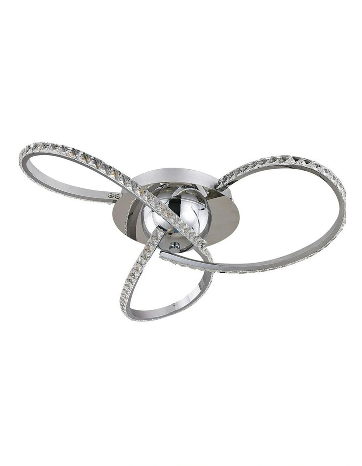 Irie Dimmable 3Lights LED Ceiling Light - Chrome image 1