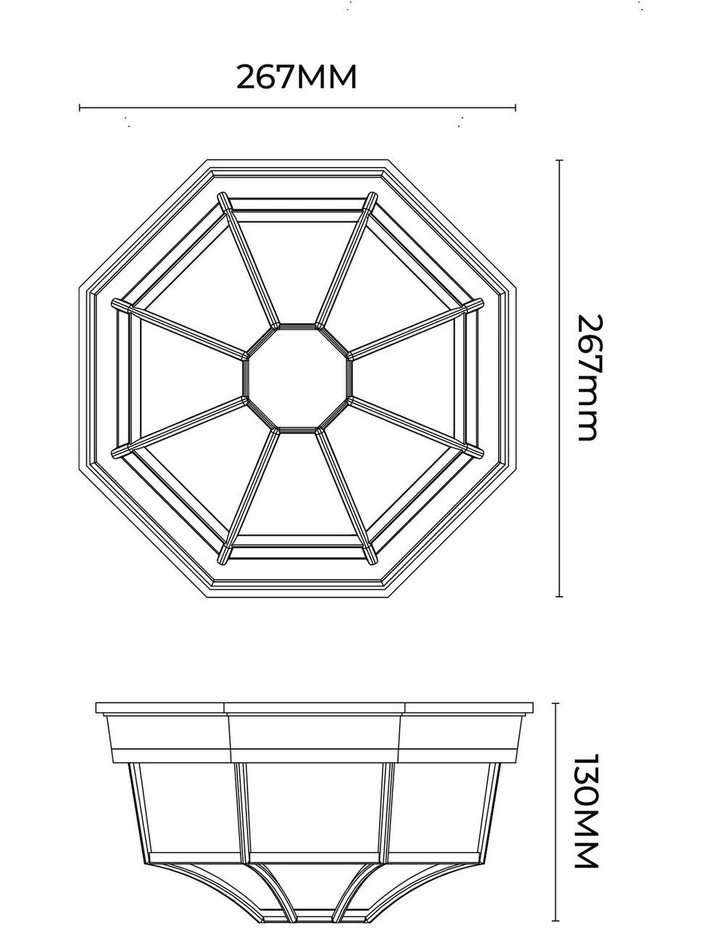 Alaya Outdoor Mounted Ceiling Light Black image 6