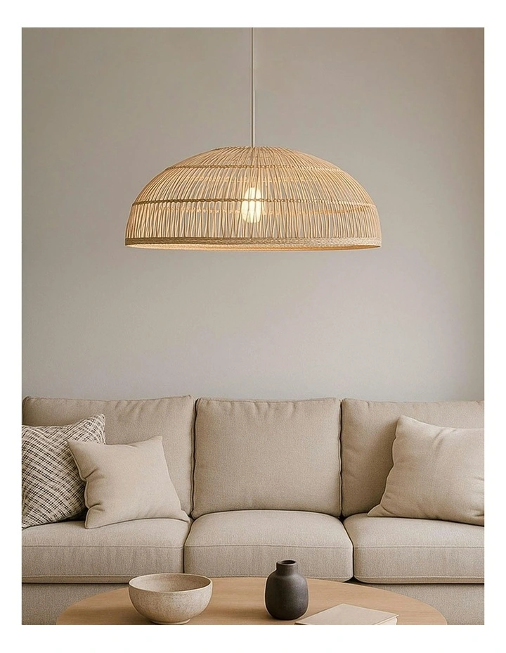 Amara Rattan Pendant Light - Large/Small image 6