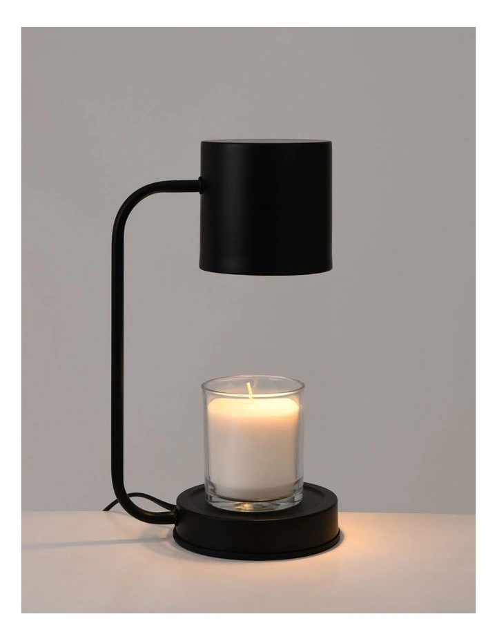 Cadence & Co. Lume Candle Warmer Lamp in Black image 2