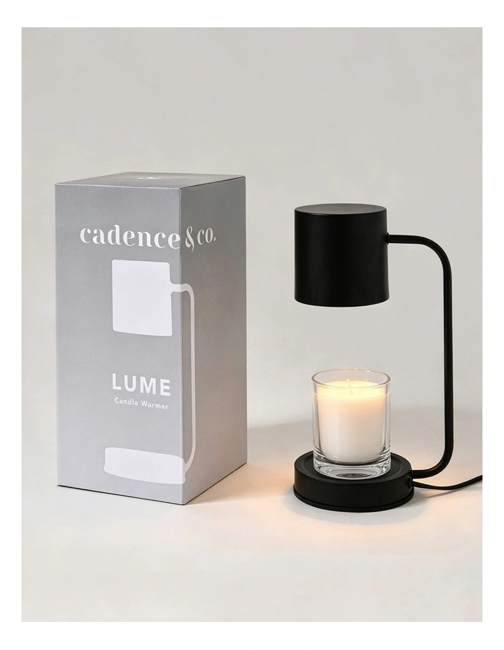 Cadence & Co. Lume Candle Warmer Lamp in Black image 3