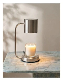 Cadence & Co. Lume Candle Warmer Lamp in Nickel