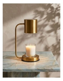 Cadence & Co. Lume Candle Warmer Lamp in Gold