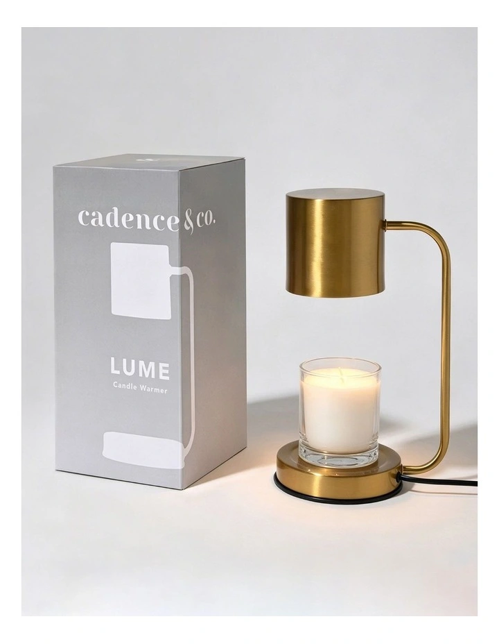 Cadence & Co. Lume Candle Warmer Lamp in Gold image 3