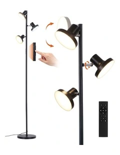 Artiss LED Tree Floor Lamp 36W Dimmable 3 Rotatable Lights Remote Touch Control
