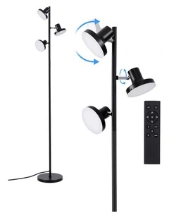 Artiss RGB Floor Lamp LED with 3 Swivel Lights Color Changing Lamp with Remote Stepless Dimmable