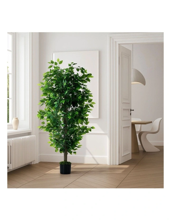 Livsip 150cm Artificial Ficus Tree Potted Faux Plant Home Decor image 6