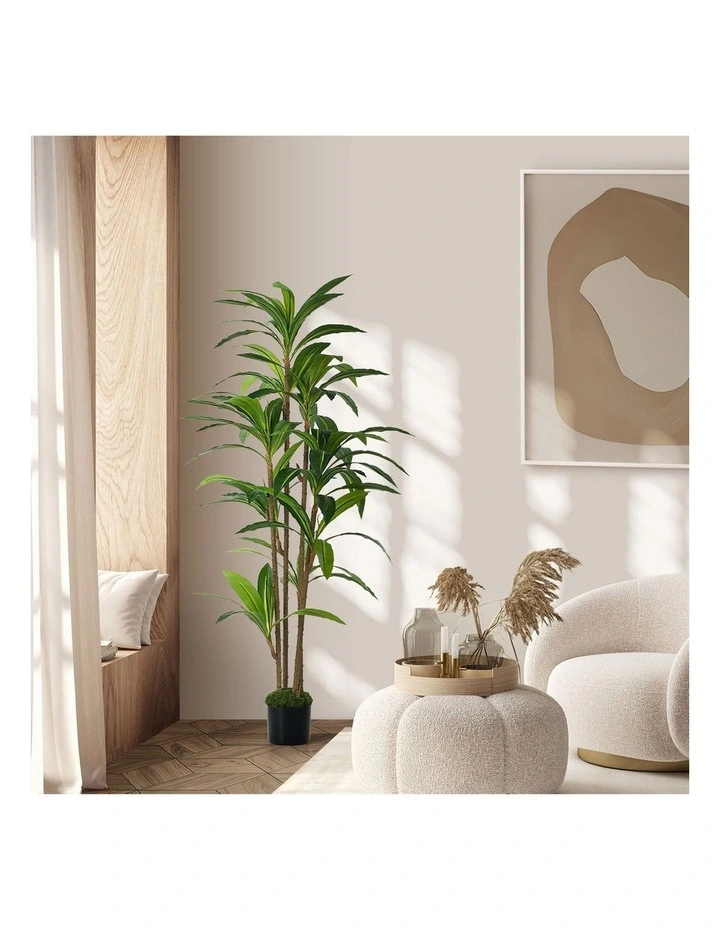 Livsip 150cm Artificial Dracaena Tree Potted Faux Plant Home Decor image 4