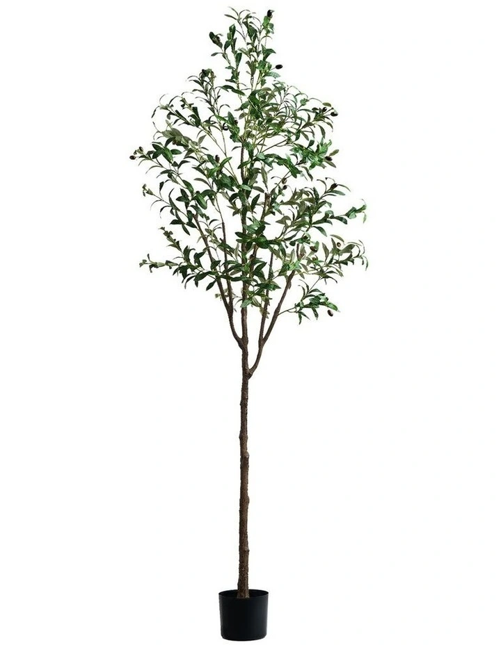 Livsip 210cm Artificial Olive Tree Lifelike Tall Faux Potted Plants Home Decor image 1