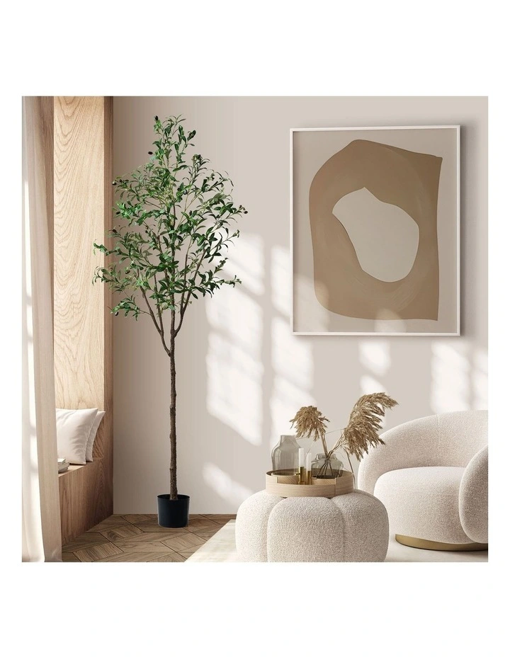 Livsip 210cm Artificial Olive Tree Lifelike Tall Faux Potted Plants Home Decor image 4