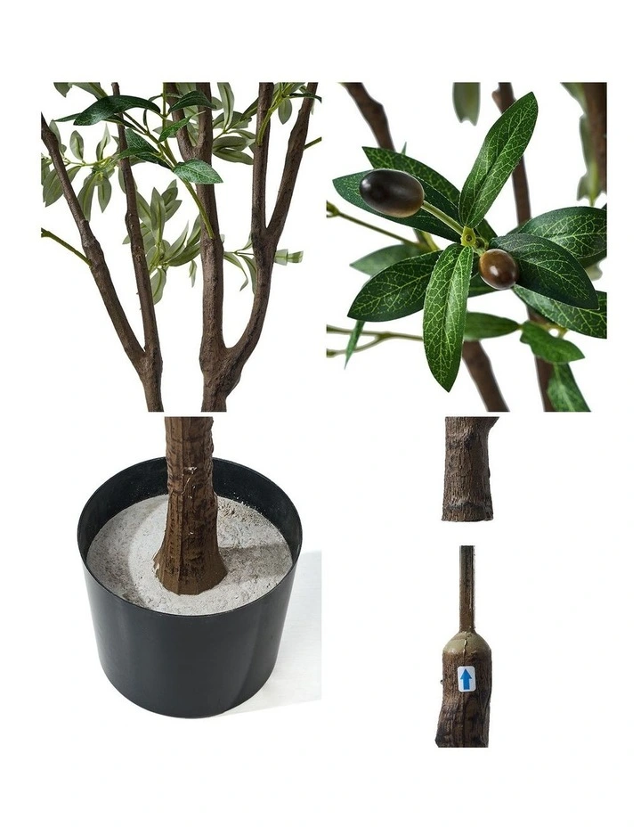 Livsip 210cm Artificial Olive Tree Lifelike Tall Faux Potted Plants Home Decor image 5