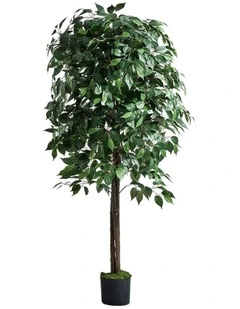 Livsip 150cm Artificial Ficus Tree Lifelike Faux Potted Plants Home Garden Decor