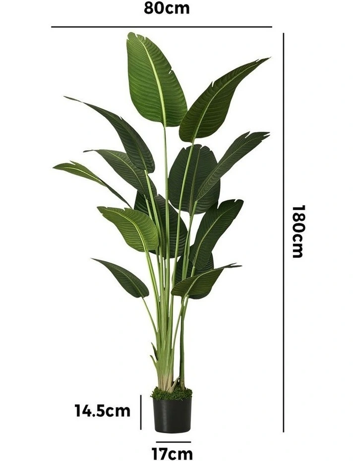 Livsip 180cm Artificial Bird of Paradise Plant Fake Palm Tree image 2