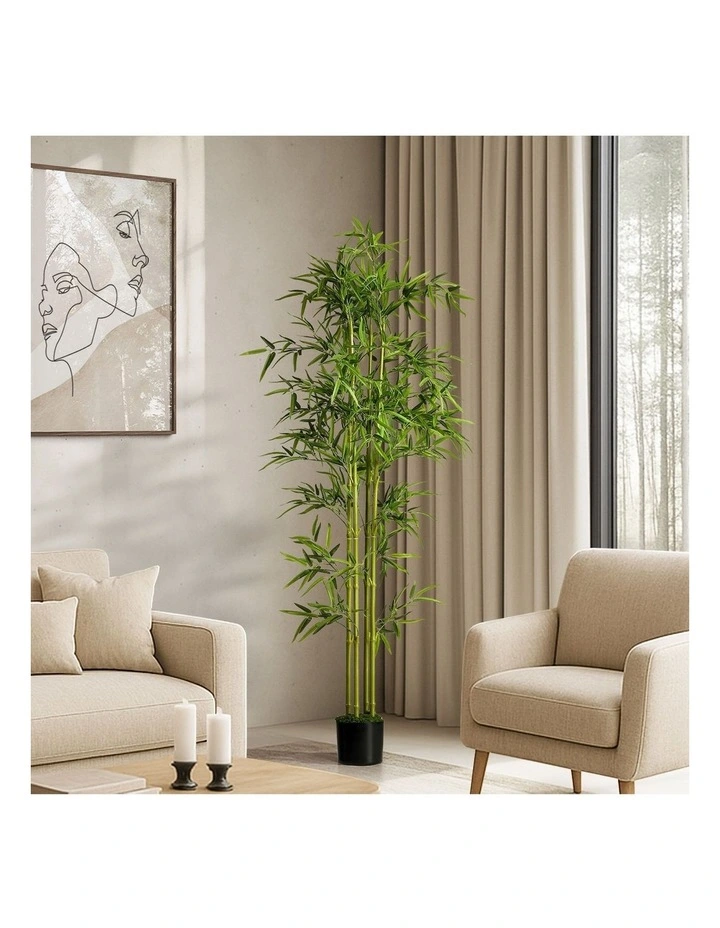 Livsip 150cm Artificial Bamboo Tree Potted Faux Plant Home Decor image 3
