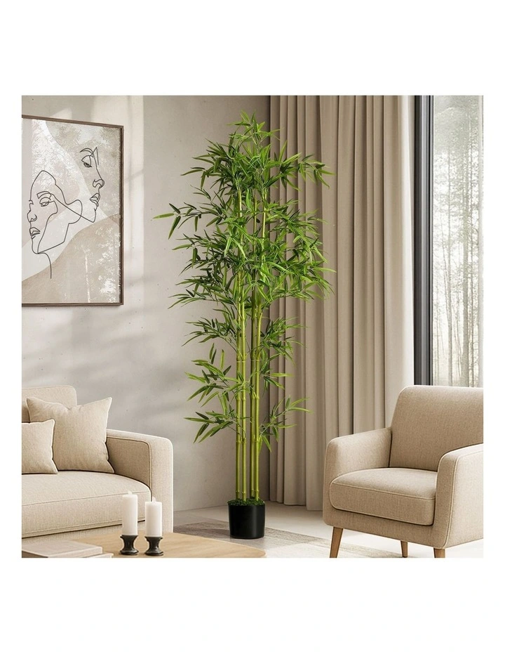 Livsip 180cm Artificial Bamboo Tree Lifelike Faux Potted Plant Home Garden Decor image 3