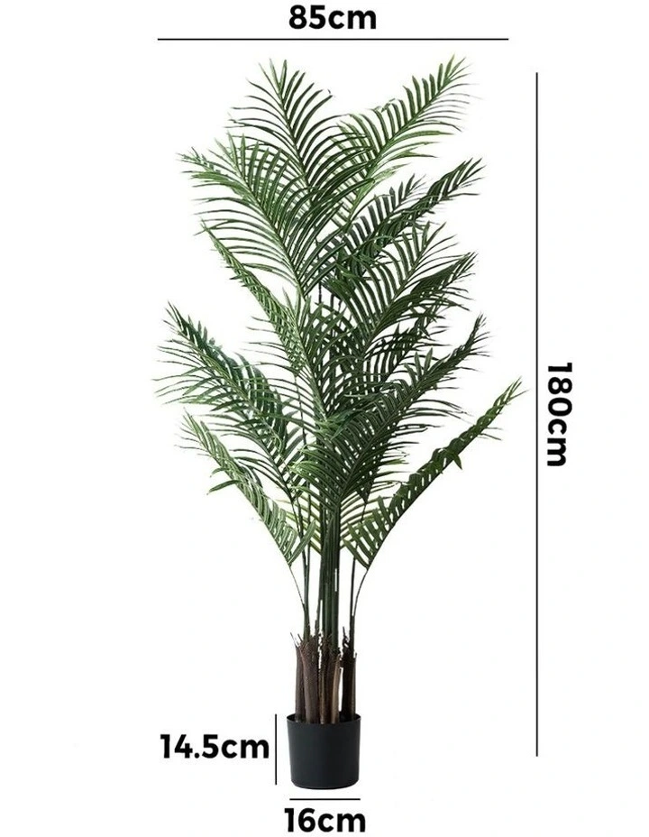 Livsip 180cm Artificial Palm Tree Lifelike Faux Potted Plants Home Garden Decor image 2