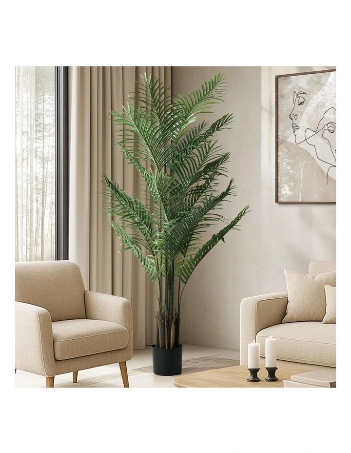 Livsip 180cm Artificial Palm Tree Lifelike Faux Potted Plants Home Garden Decor image 3