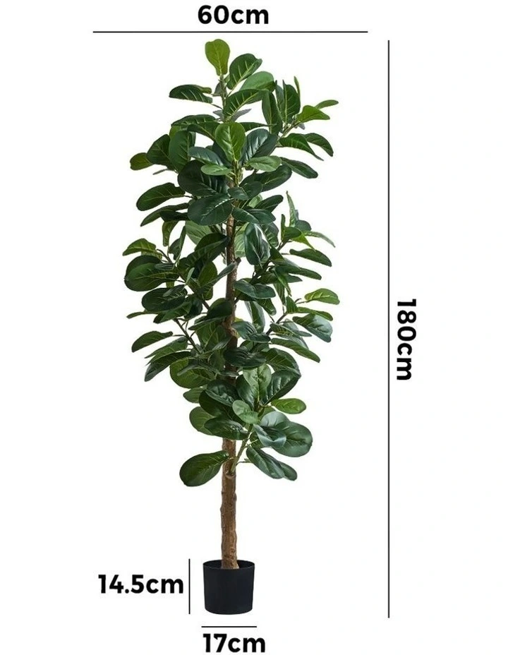 Livsip 180cm Artificial Fiddle Leaf Fig Tree Lifelike Faux Plants Home Decor image 2