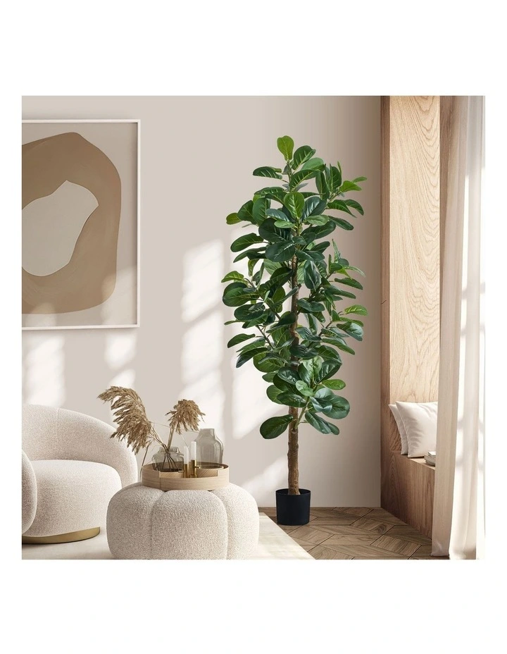 Livsip 180cm Artificial Fiddle Leaf Fig Tree Lifelike Faux Plants Home Decor image 4
