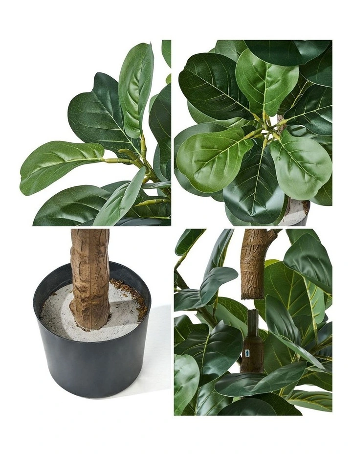 Livsip 180cm Artificial Fiddle Leaf Fig Tree Lifelike Faux Plants Home Decor image 5