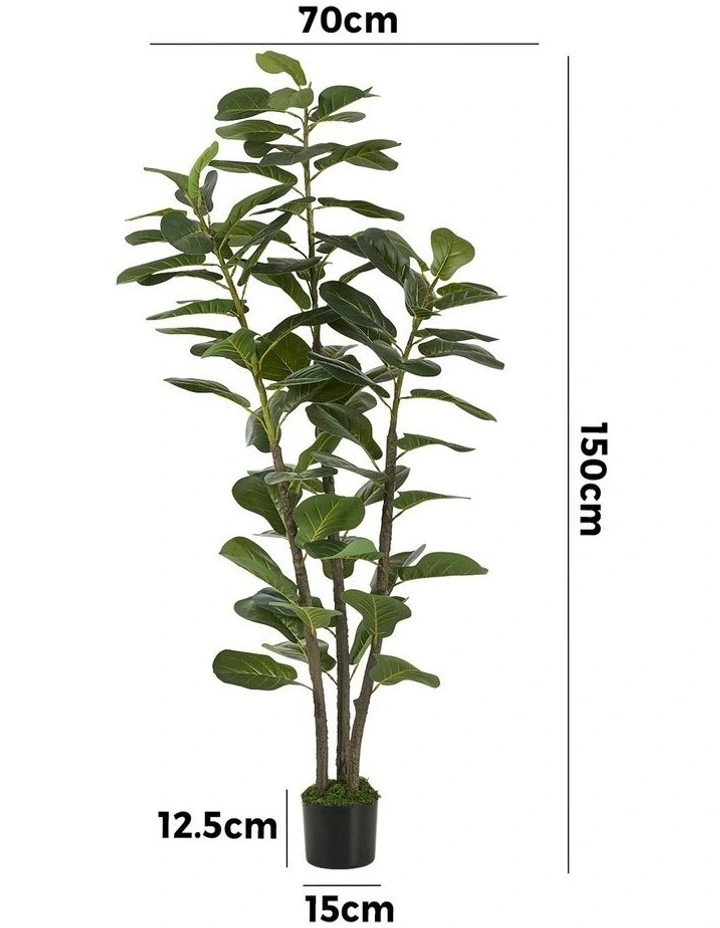 Livsip 150cm Artificial Fiddle Leaf Fig Tree Lifelike Faux Potted Plant image 2