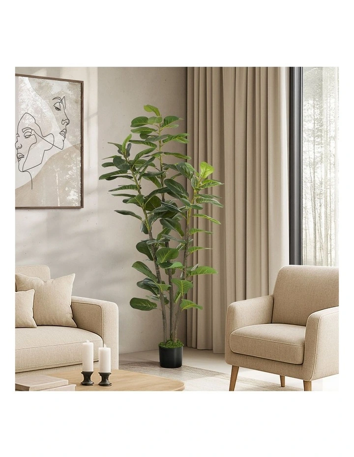 Livsip 150cm Artificial Fiddle Leaf Fig Tree Lifelike Faux Potted Plant image 3