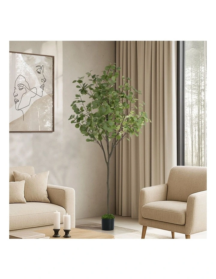 Livsip 150cm Artificial Eucalyptus Tree Potted Faux Plant Home Decor image 3