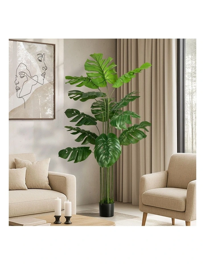 Livsip 150cm Artificial Monstera Deliciosa Plant Fake Tropical Tree image 3