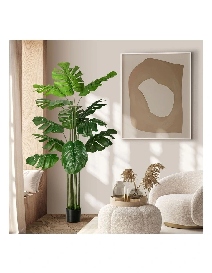 Livsip 150cm Artificial Monstera Deliciosa Plant Fake Tropical Tree image 4