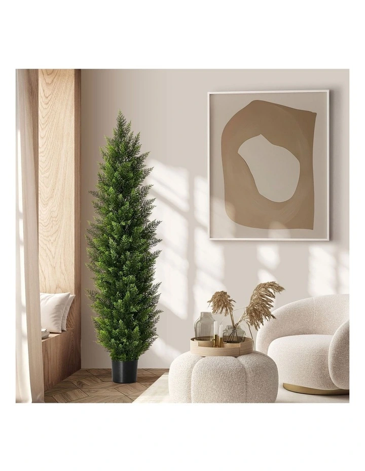 Livsip 150cm Artificial Topiary Cedar Tree Potted Faux Pine Plant image 4