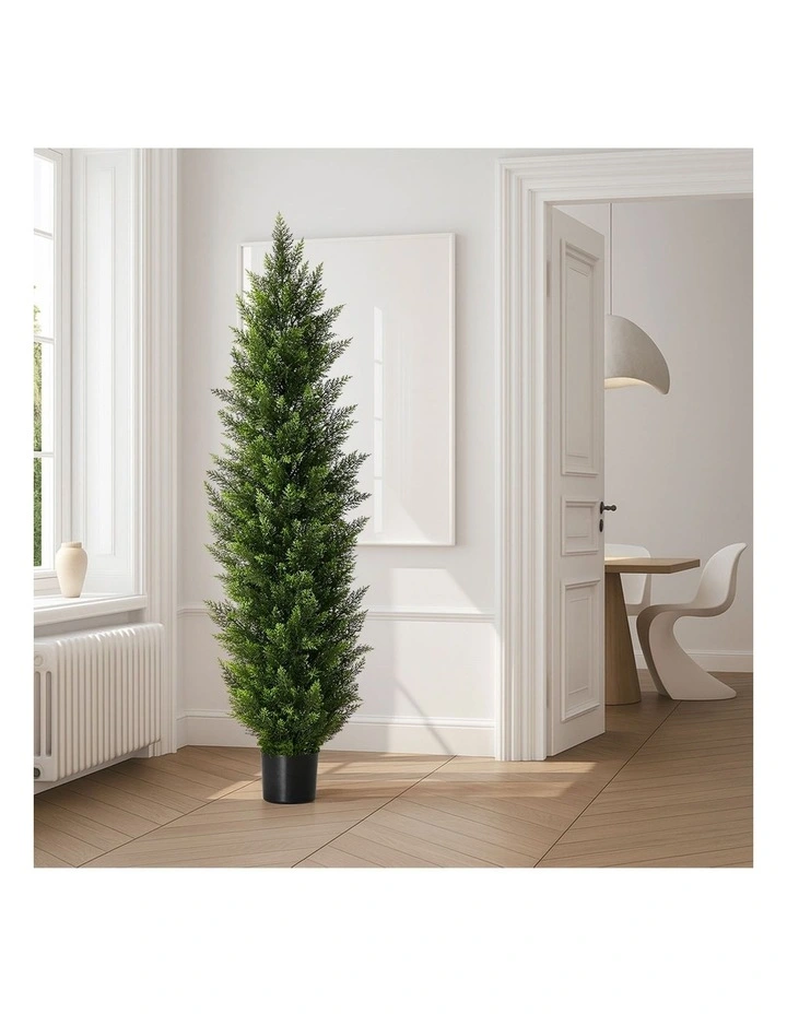 Livsip 150cm Artificial Topiary Cedar Tree Potted Faux Pine Plant image 6