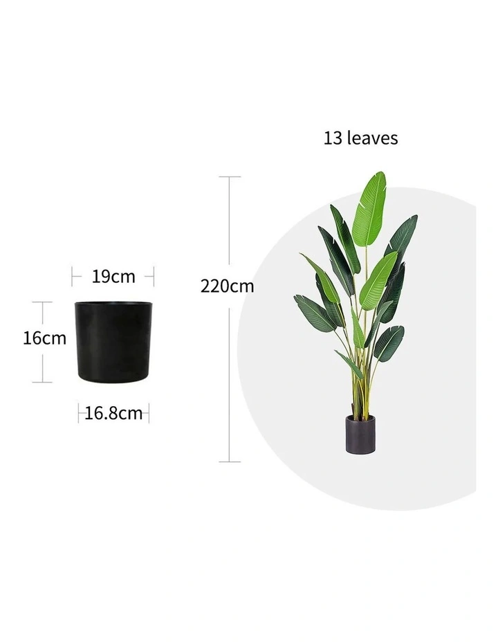 SOGA Birds Of Paradise Artificial Tree With Pot 220cm image 2